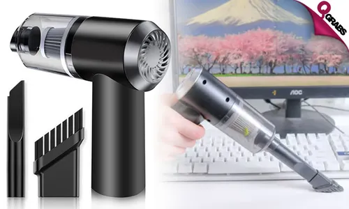 Cordless Mini Vacuum Cleaner with LED Light!